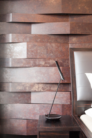 Decorative metal wall