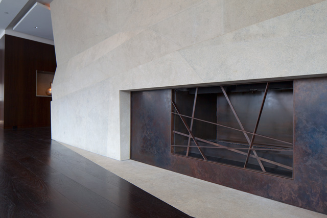 Custom fireplace design and fabrication